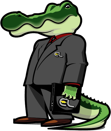 EL gator_01g_clr Electronic Litigator Logo