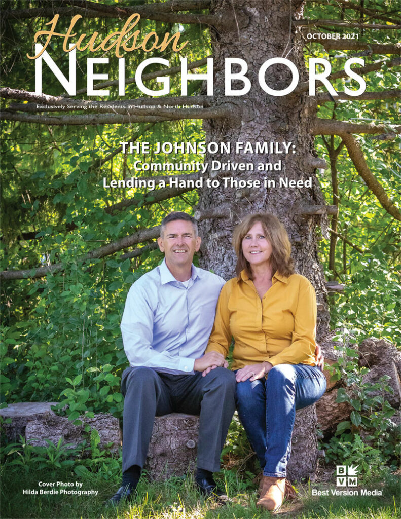 October 2021 Hudson Neighbors Cover - Jamie and Jean Johnson
