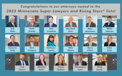 Celebrating Our 2023 Minnesota Super Lawyers and Rising Stars