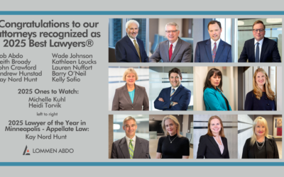 Lommen Abdo Attorneys Named to the 2025 Best Lawyers® and Ones to Watch Lists